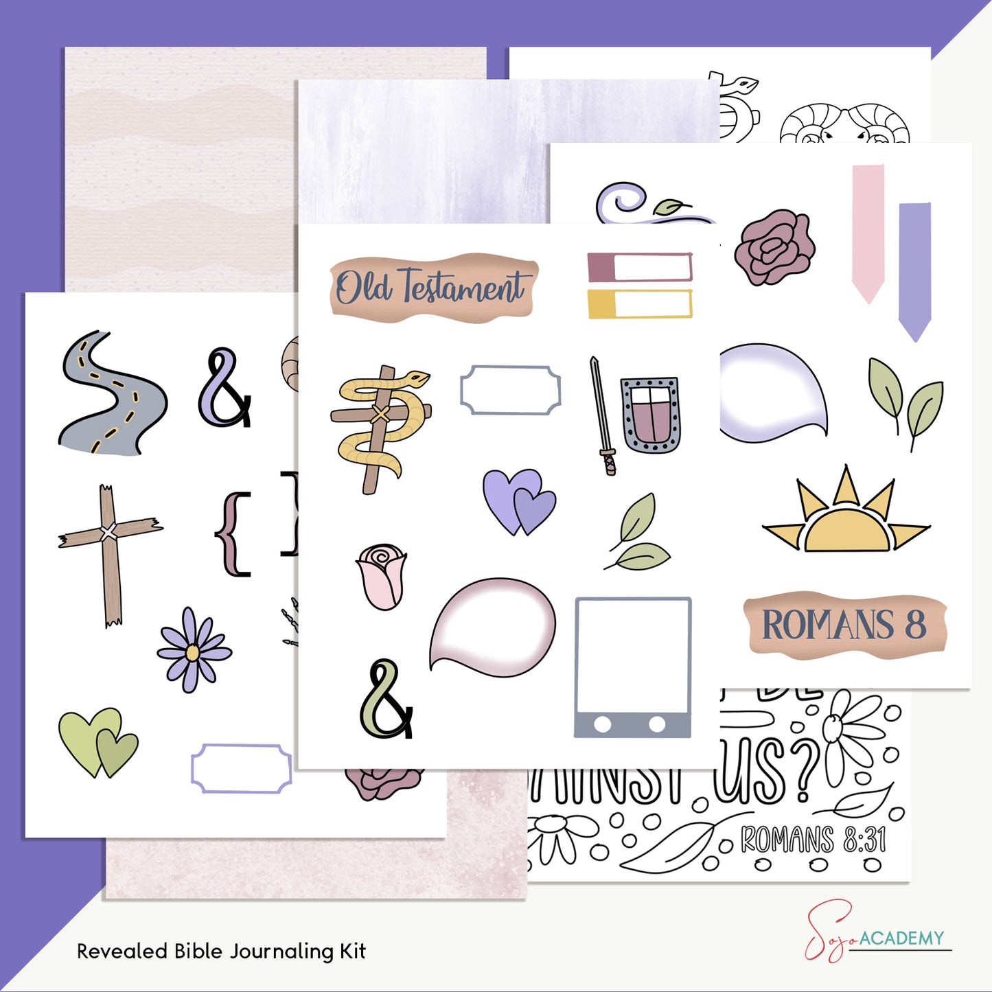 Revealed: Romans 8 Displayed in 10 Old Testament Narrative Bible Journaling Kit