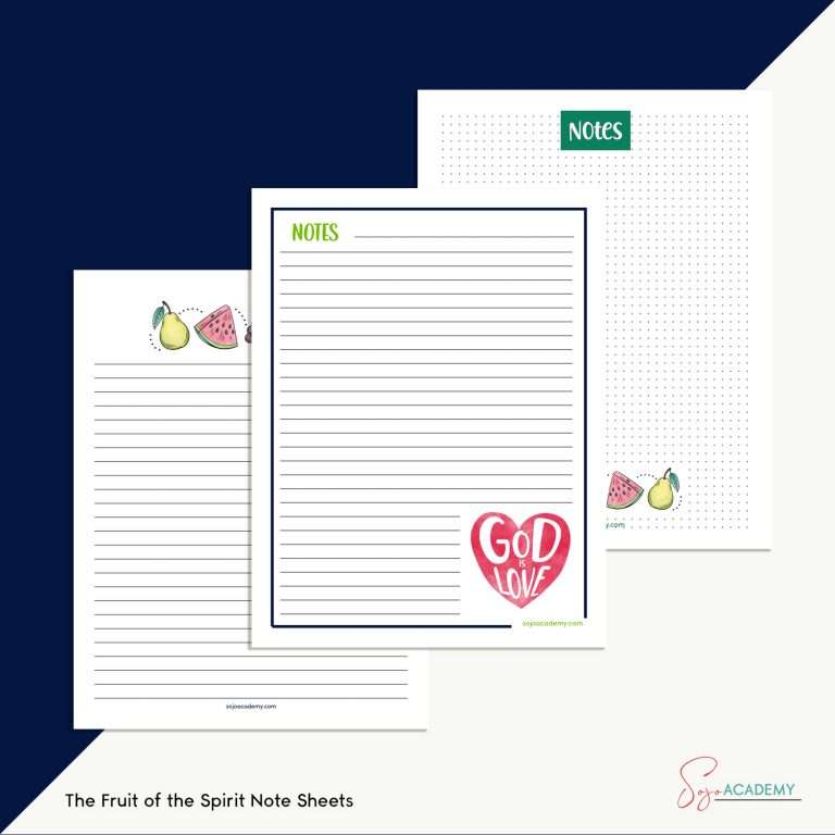The Fruit of the Spirit: Abide in Christ and Bear Much Fruit (Part 1) Bible Journaling Kit