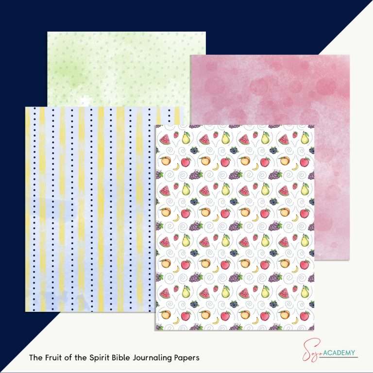 The Fruit of the Spirit: Abide in Christ and Bear Much Fruit (Part 1) Bible Journaling Kit