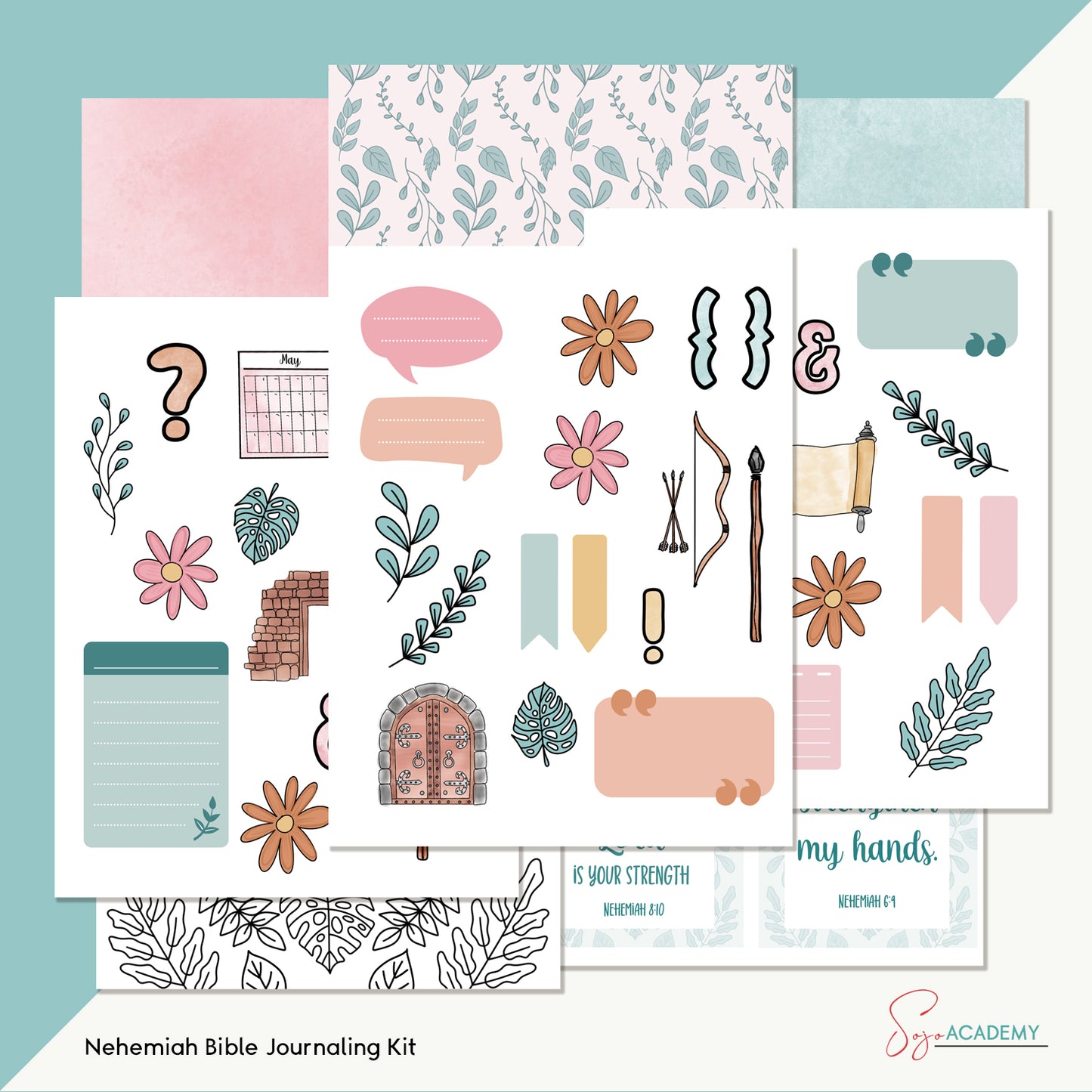 Nehemiah: We Will Not Back Down Bible Journaling Kit