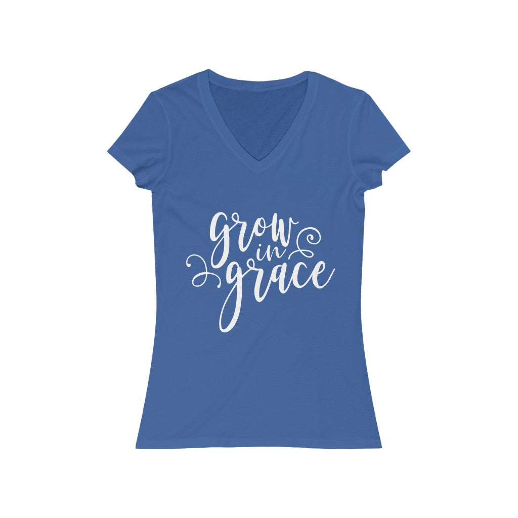 Grow in Grace Short Sleeve V-Neck Tee