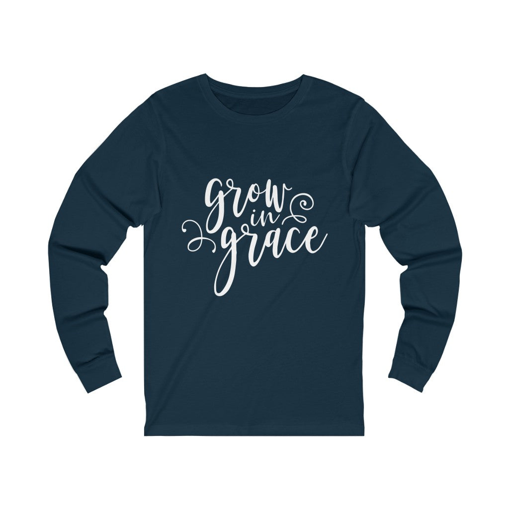 Grow in Grace Unisex Jersey Long Sleeve Tee