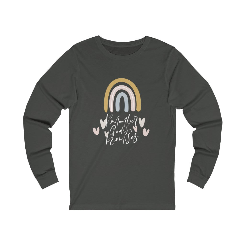 Remember God's Promises Unisex Jersey Long Sleeve Tee