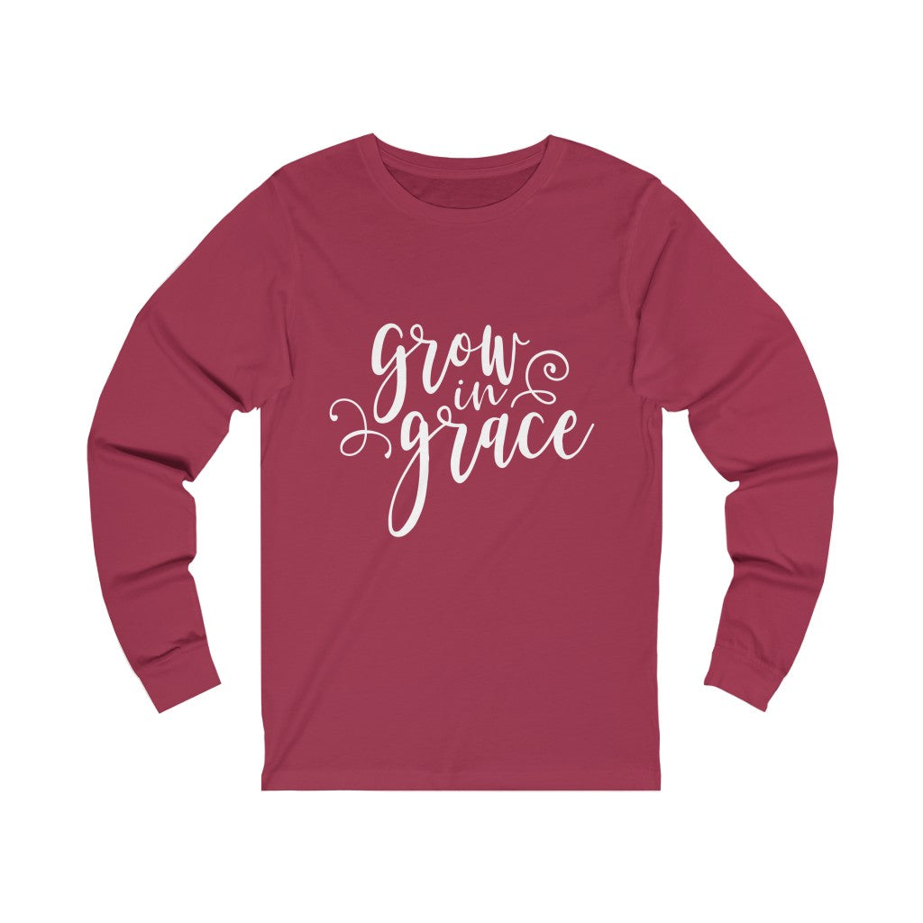 Grow in Grace Unisex Jersey Long Sleeve Tee