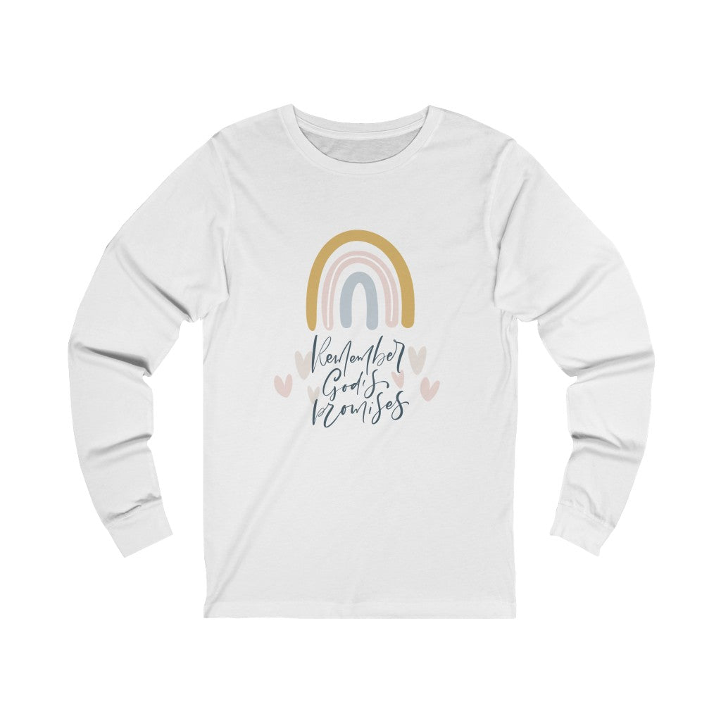 Remember God's Promises Unisex Jersey Long Sleeve Tee