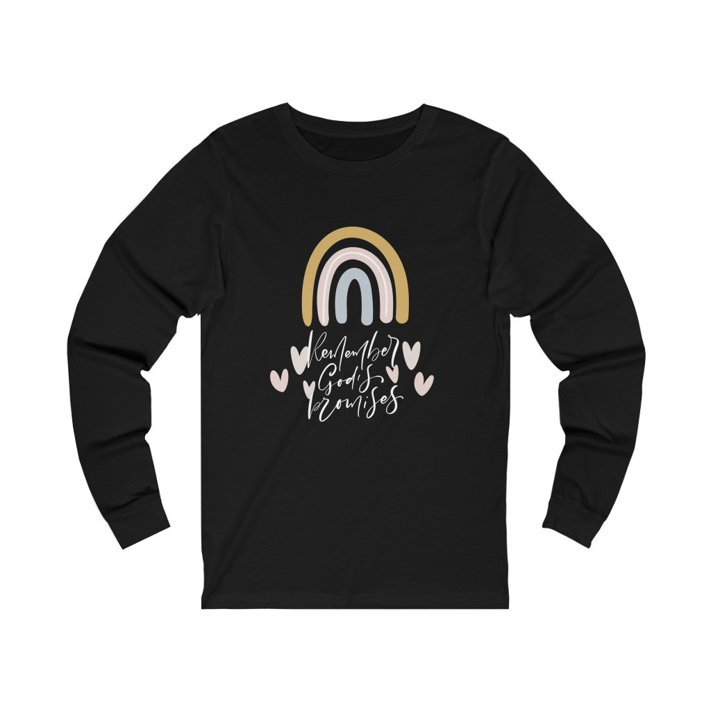 Remember God's Promises Unisex Jersey Long Sleeve Tee