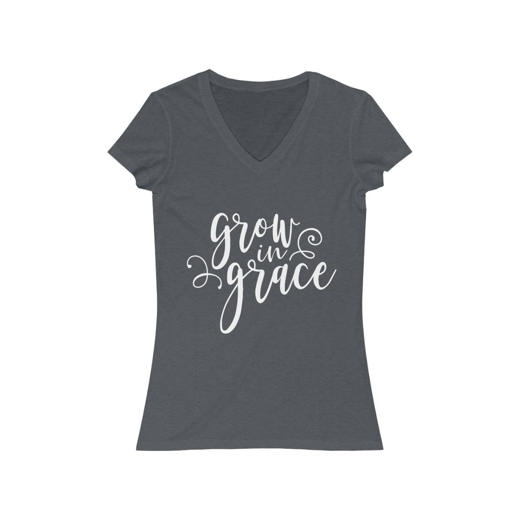 Grow in Grace Short Sleeve V-Neck Tee