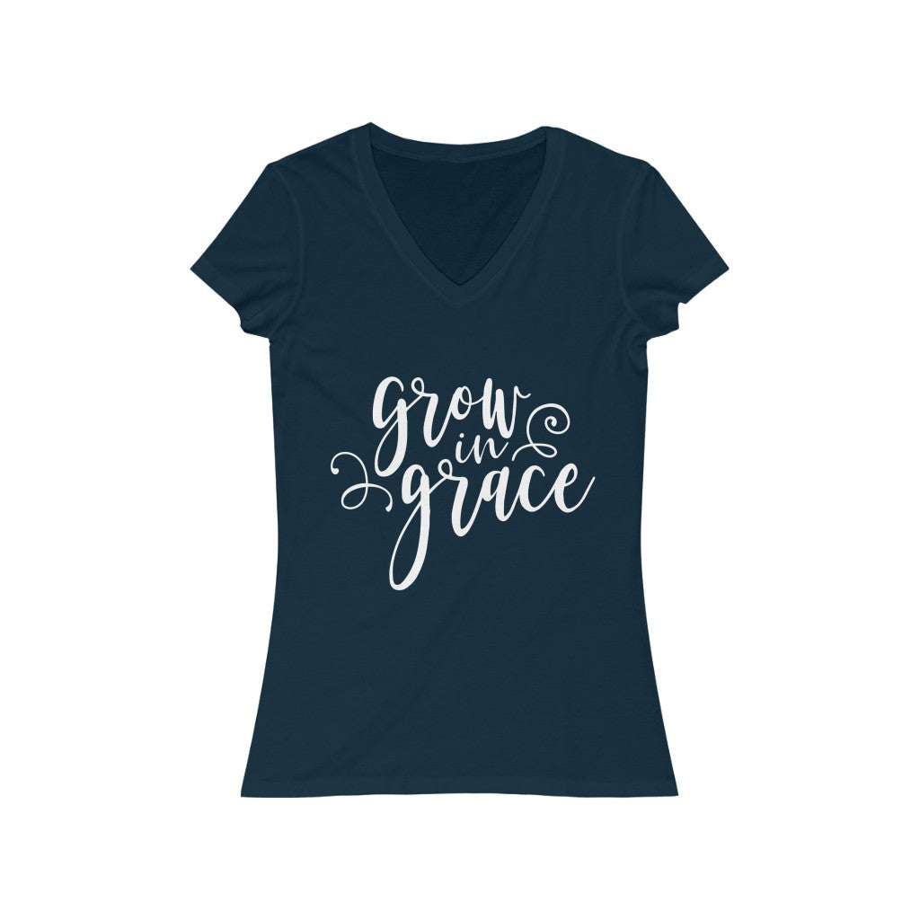 Grow in Grace Short Sleeve V-Neck Tee