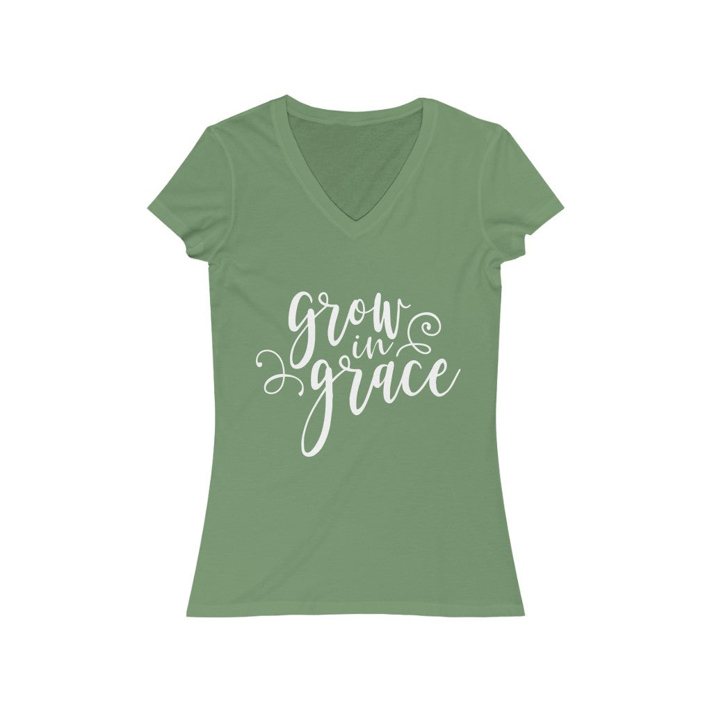 Grow in Grace Short Sleeve V-Neck Tee