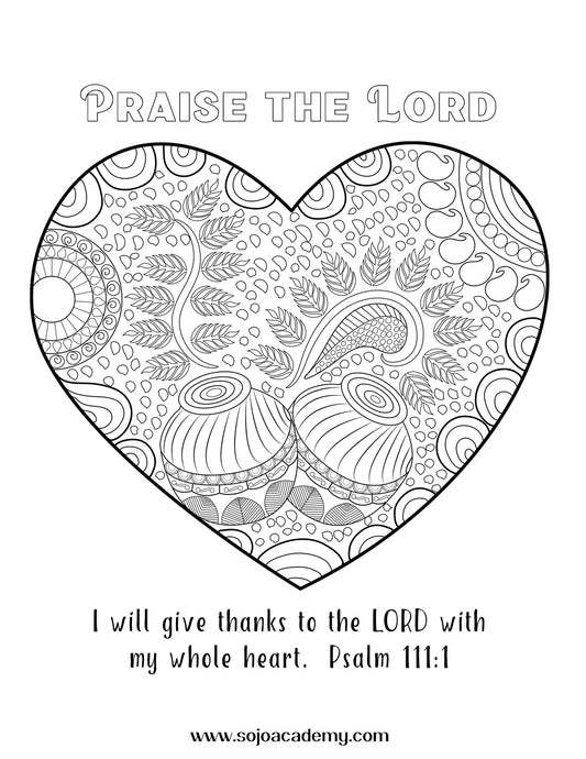 Worthy Worship Coloring Page