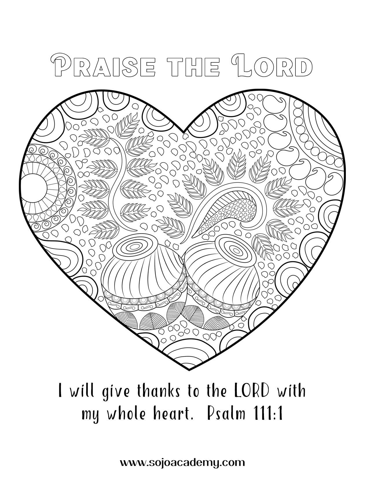 Worthy Worship Coloring Page
