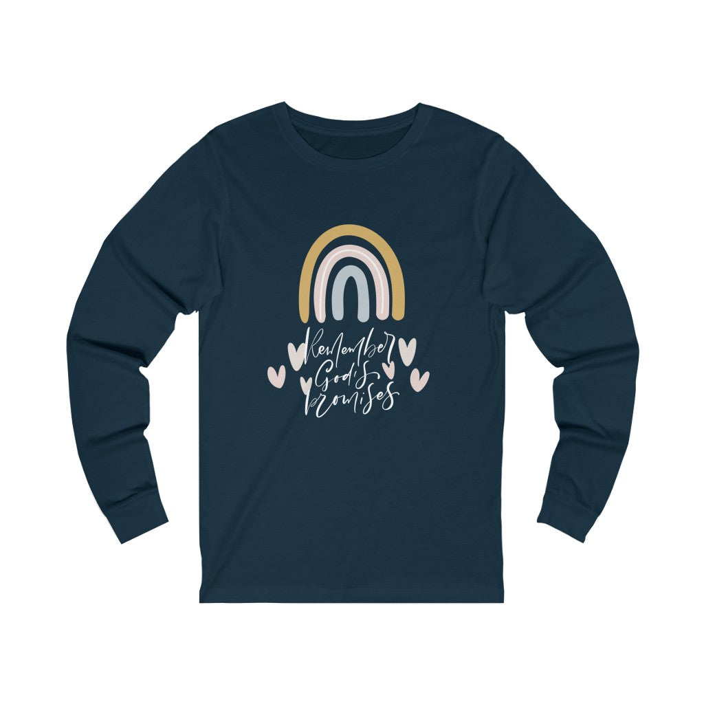 Remember God's Promises Unisex Jersey Long Sleeve Tee