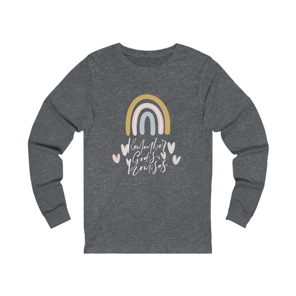 Remember God's Promises Unisex Jersey Long Sleeve Tee