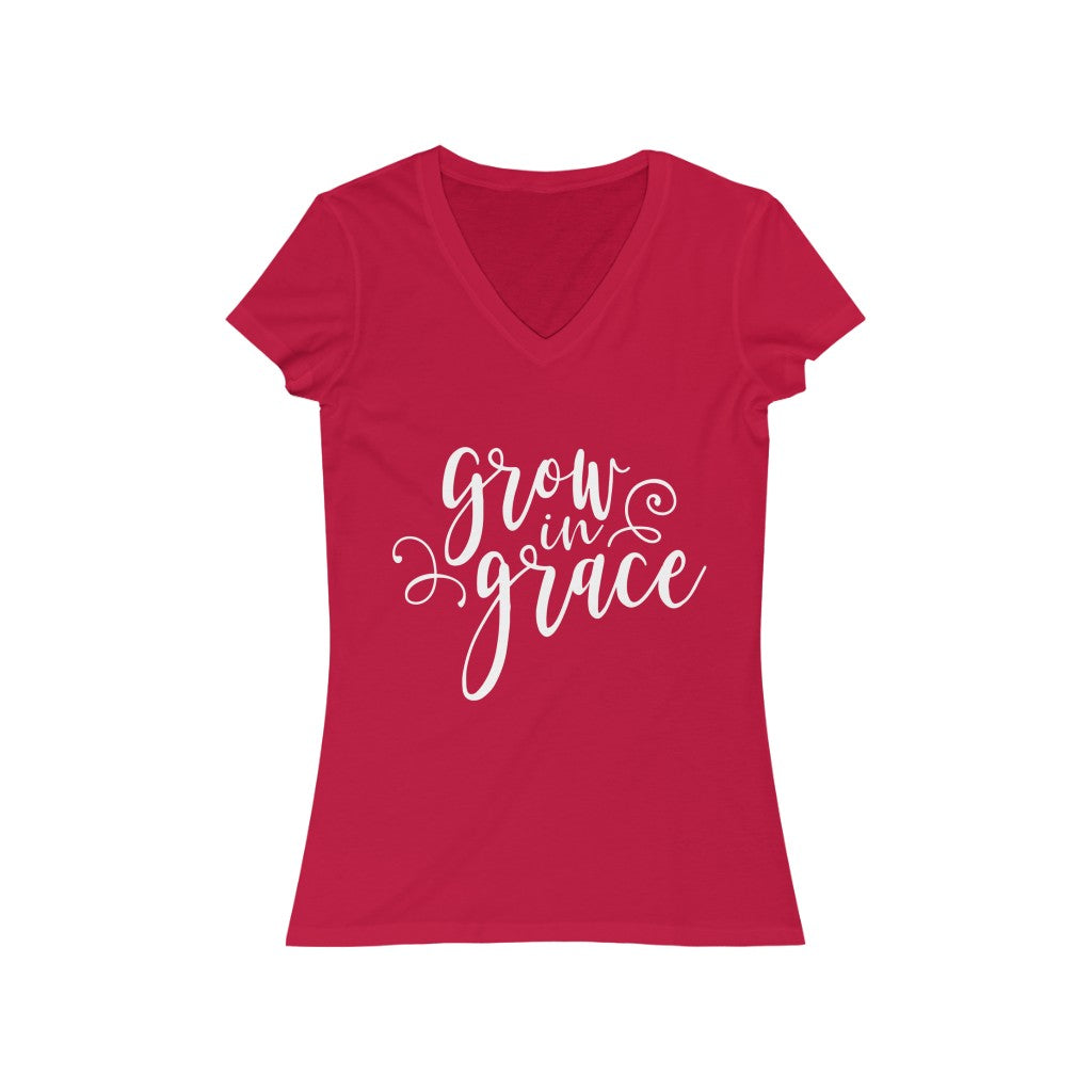 Grow in Grace Short Sleeve V-Neck Tee