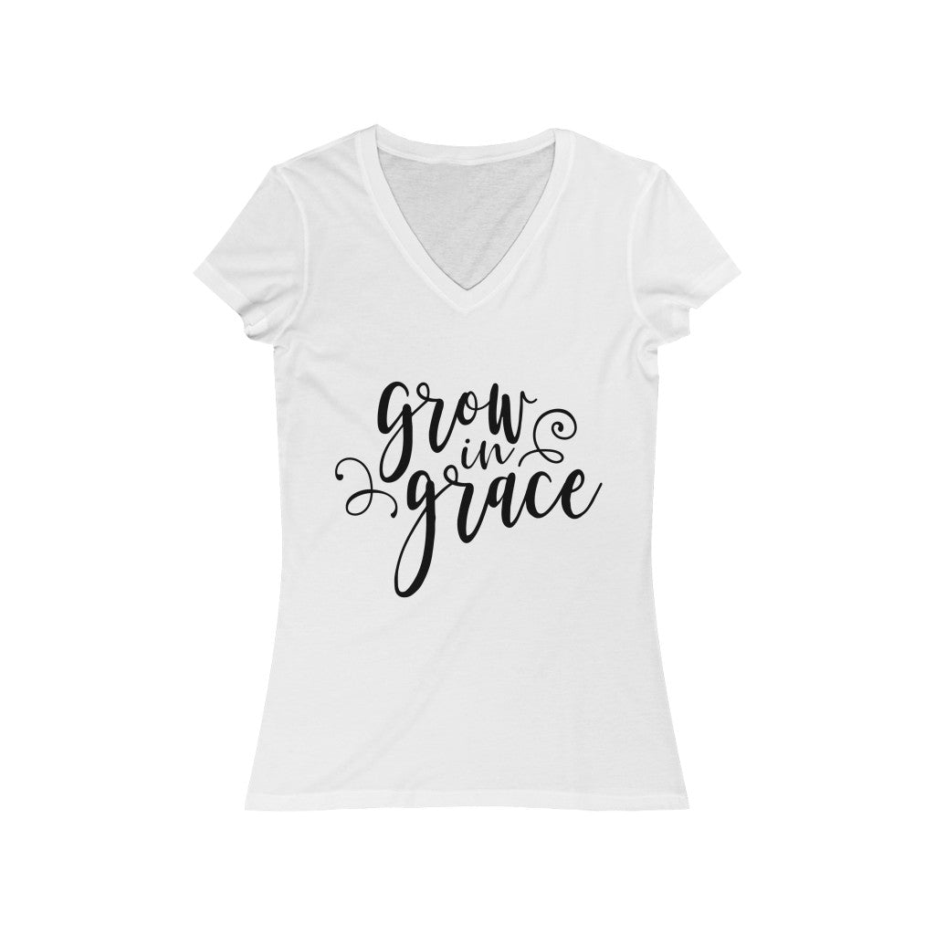 Grow in Grace Short Sleeve V-Neck Tee
