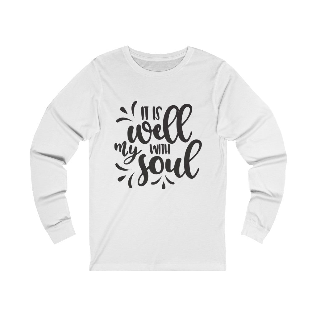 It is Well With My Soul Unisex Jersey Long Sleeve Tee