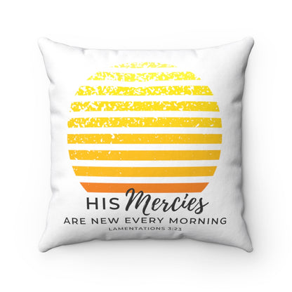 New Mercies Spun Polyester Square Pillow