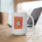 I Heart Coffee {orange} Mug 15oz