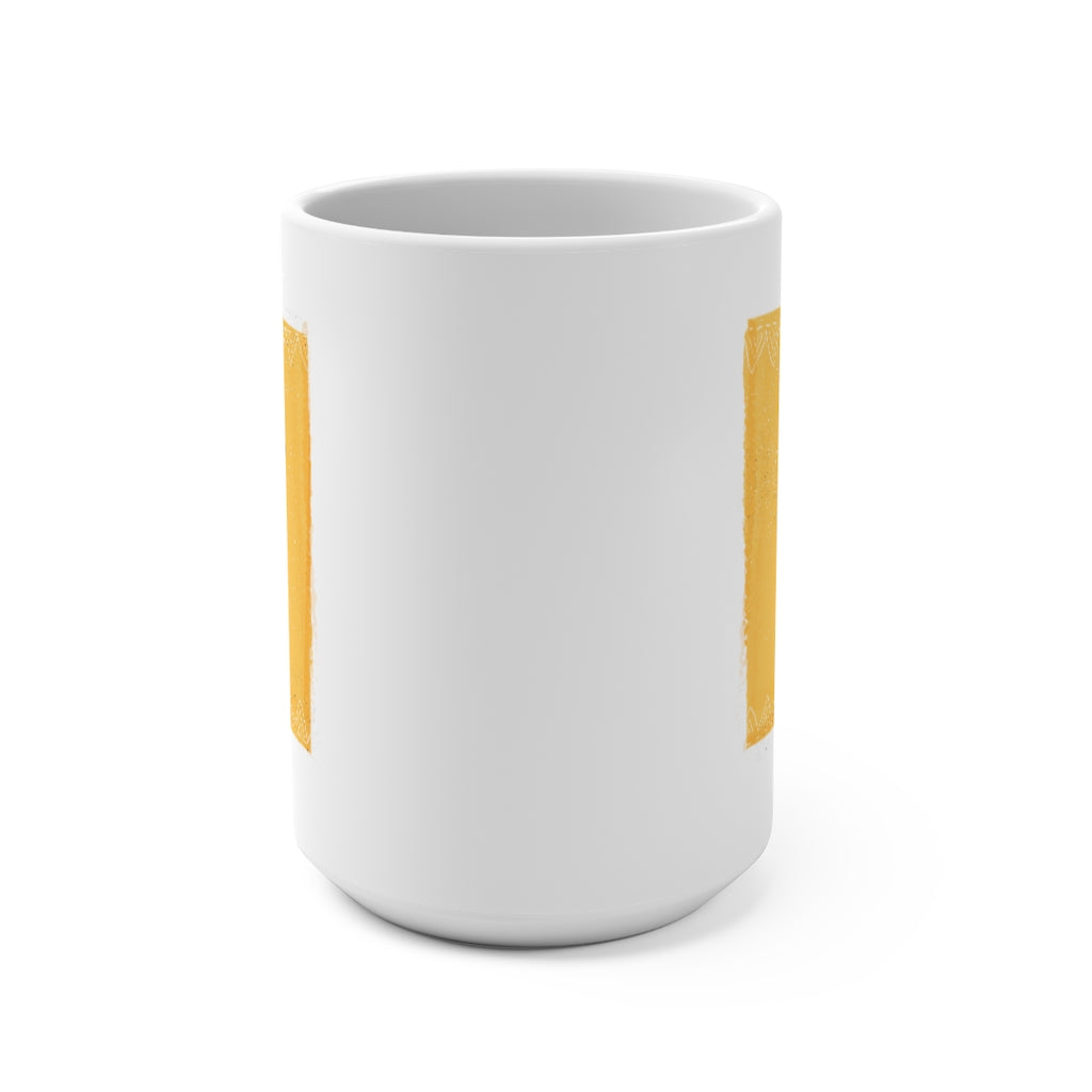 I Heart Coffee {yellow} Mug 15oz