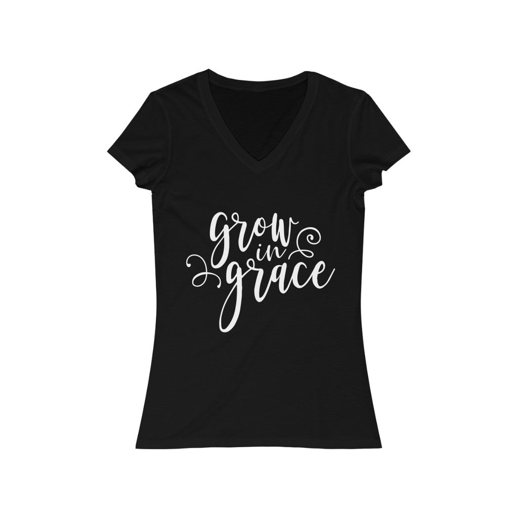 Grow in Grace Short Sleeve V-Neck Tee