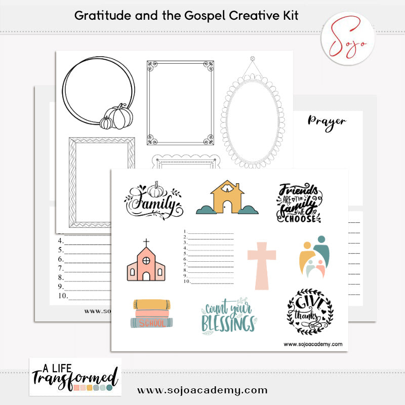 A Life Transformed through Gratitude Creative Elements and Papers