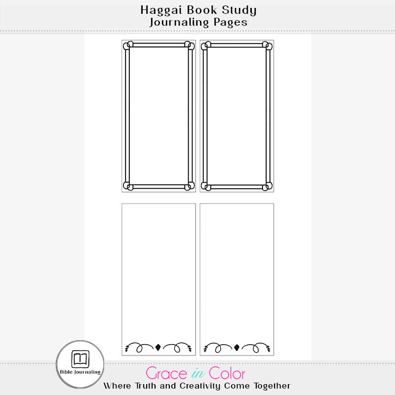 First Things First {Haggai} Traveler's Notebook Journal Pages