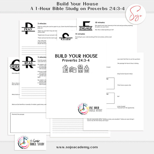 Build Your House {1-Hour Bible Study Kit, 8 pages}