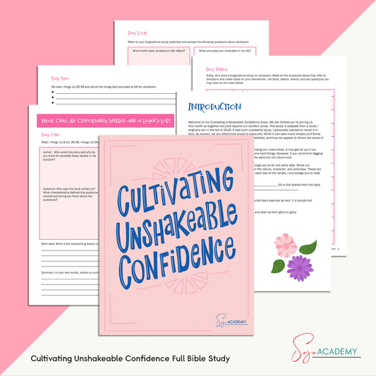 Cultivating Unshakeable Confidence (4-Week Bible Study)