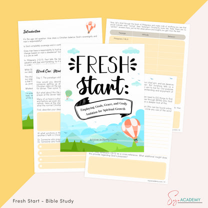 Fresh Start: 4-Week Bible Study
