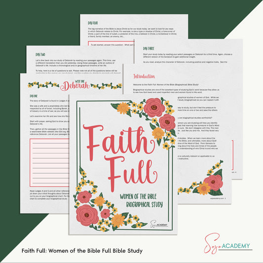 Faith Full: Women in the Bible Biographical Study (4-Week Bible Study)