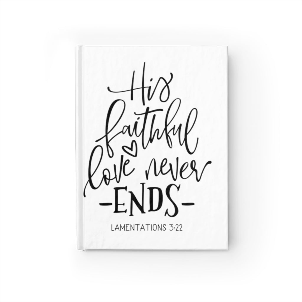 His Faithful Love Journal - Ruled Line