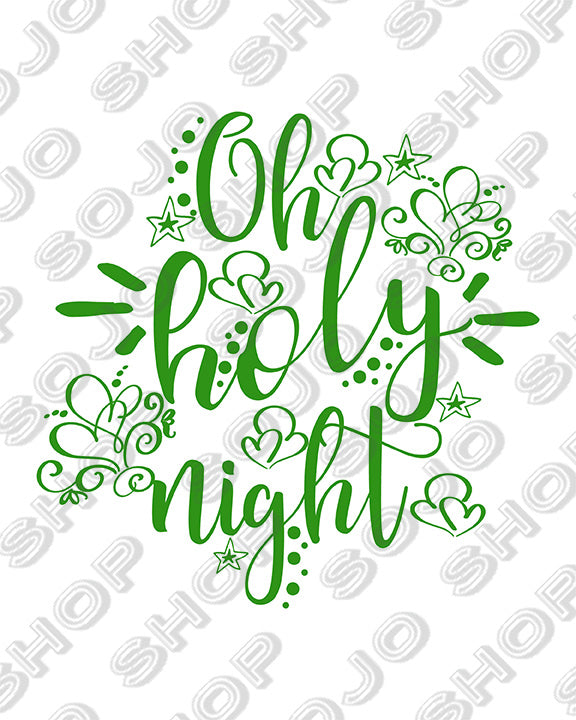 Christmas Oh Holy Night Printable