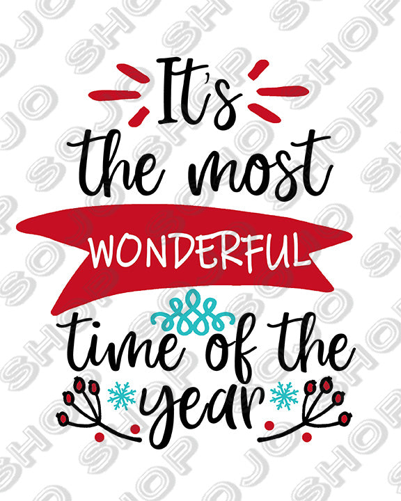 Christmas Most Wonderful Time Printable